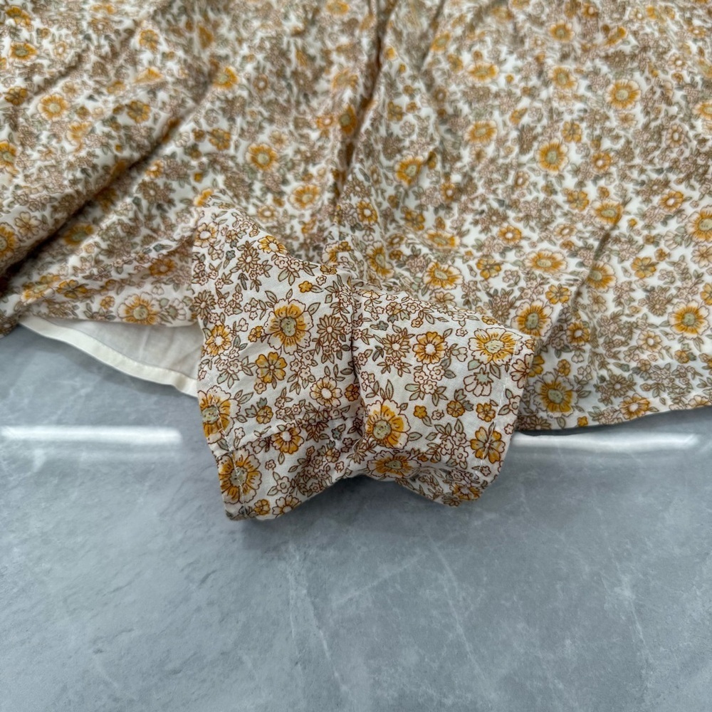 Women’s American Eagle AE Front Cut-Out Floral Spaghetti Strap Romper Size Large - Picture 7 of 16